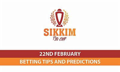 Cricket Betting Tips and Match Predictions: Sikkim T20 Cup 2024 – All Matches – 22nd February 2024
