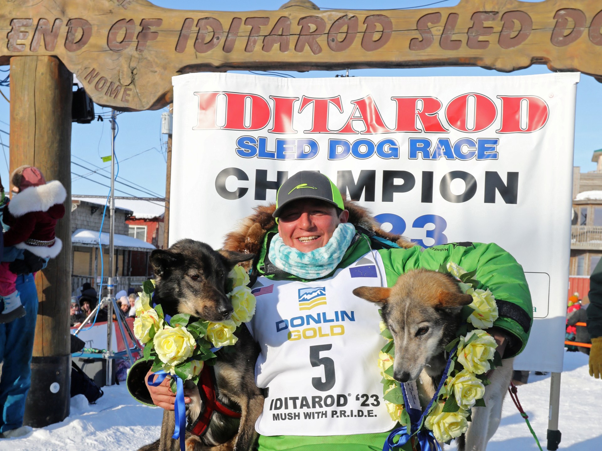 Alaska Native sleds to victory in the annual Iditarod dog race