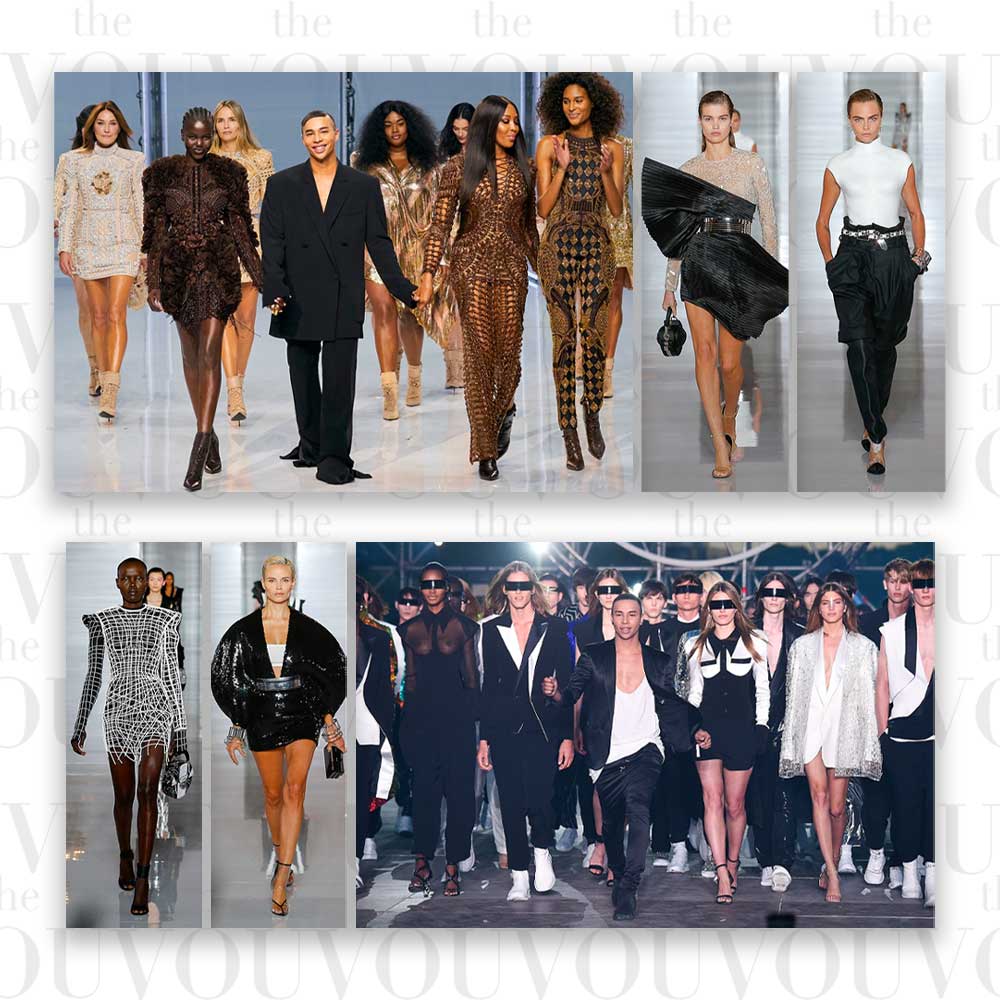 Fashion Designer Olivier Rousteing Iconic Collections For Balmain
