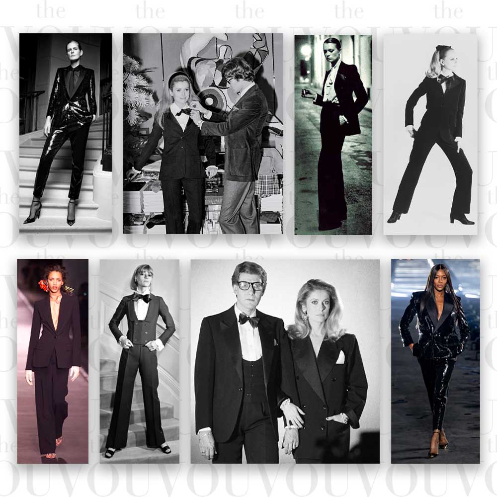 Fashion Designer Yves Saint Laurent Le Smoking Suits